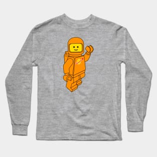 Spaceman! (Orange) Long Sleeve T-Shirt